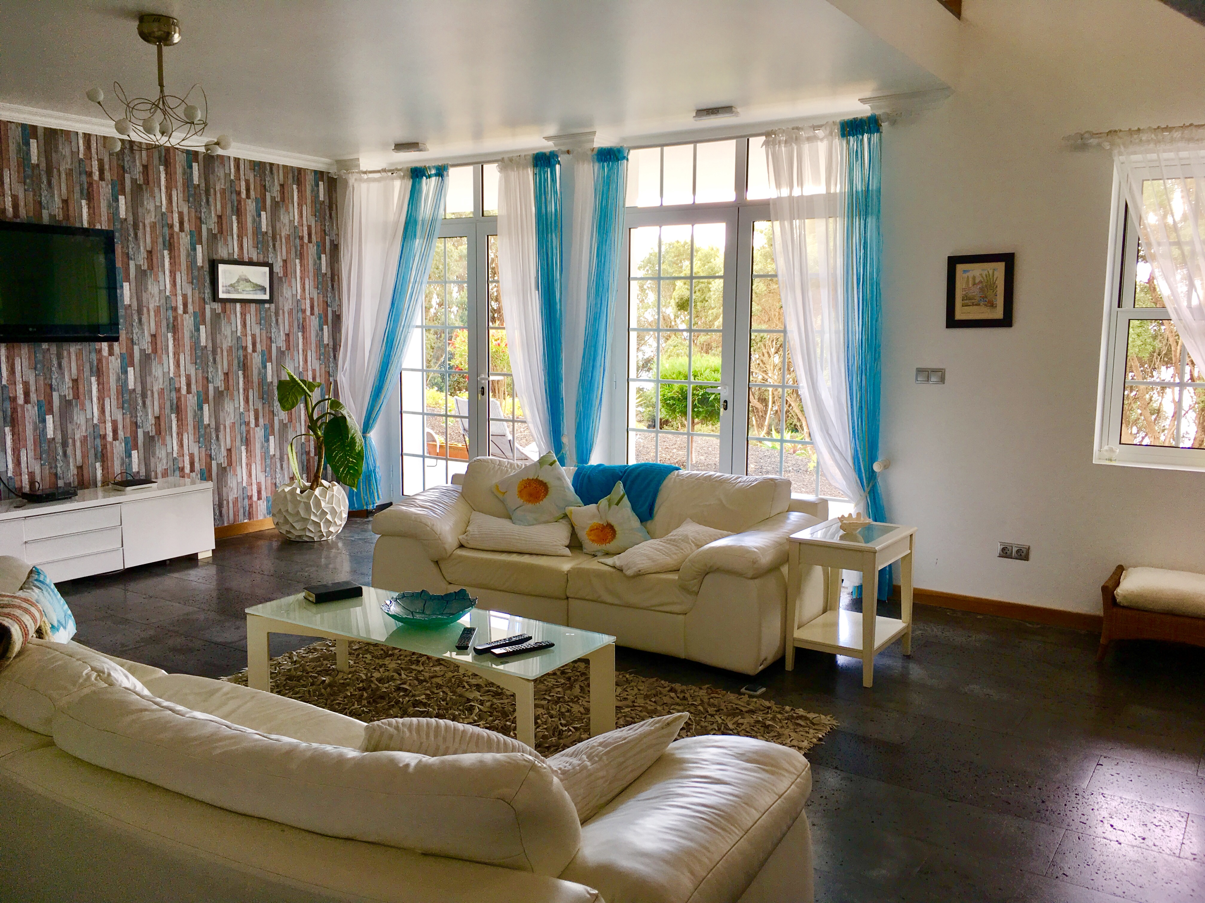 Sala de estar com lareira