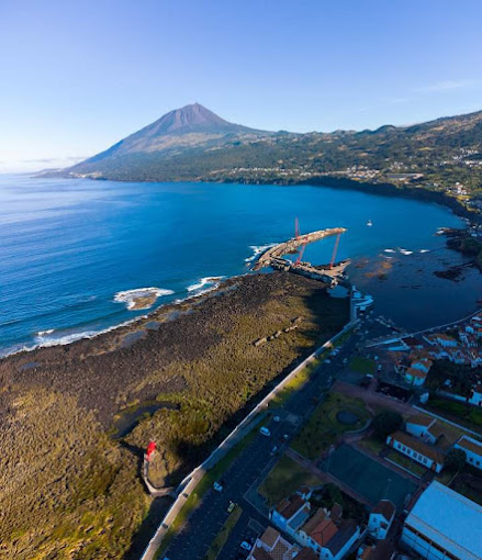 Vista aérea de Lajes do Pico